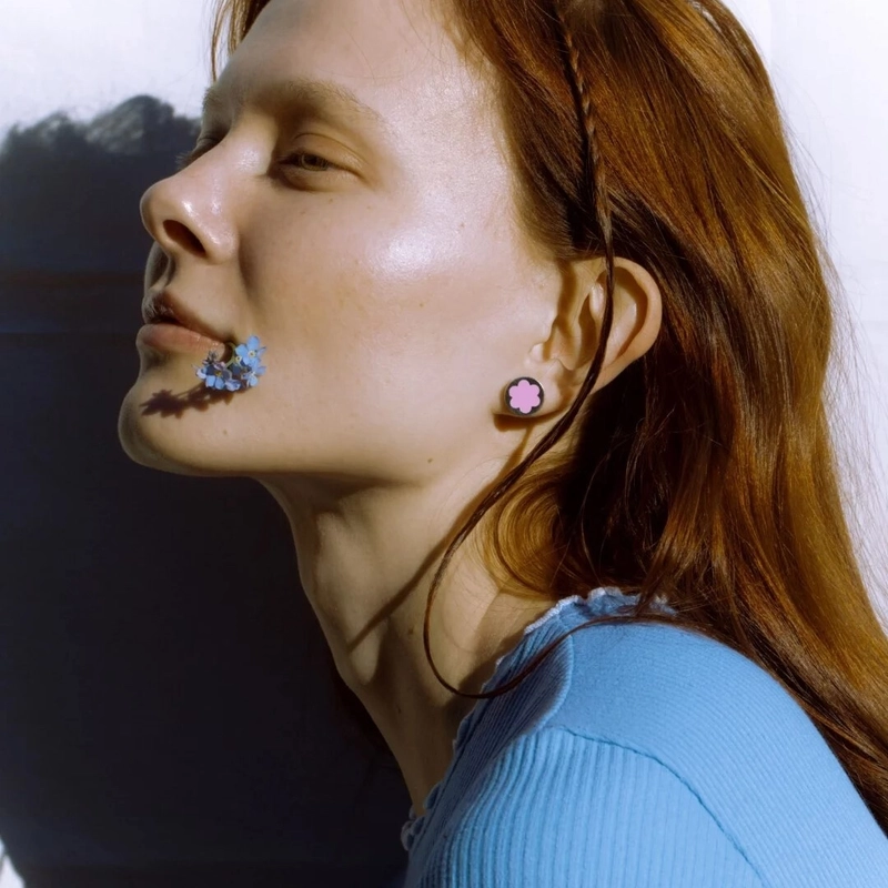 Серьги Серебряные (Не) Забудь Меня – Розовые