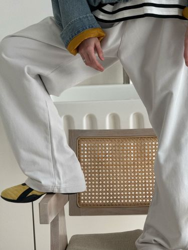 Светло-серые хлопковые джоггеры