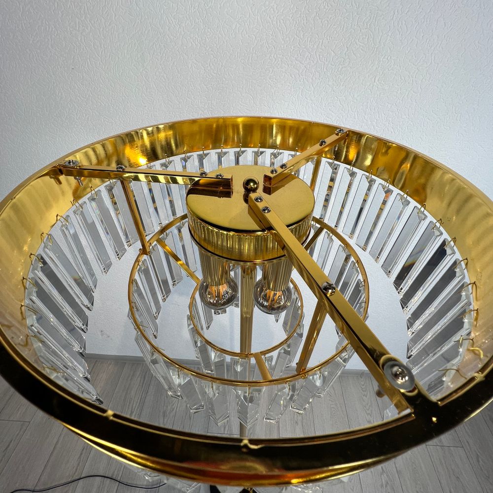 Торшер RH 1920S Odeon Clear Glass Floor Lamp GOLD