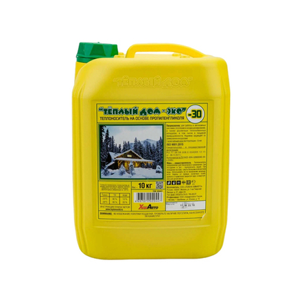 Теплоноситель "Теплый дом - Эко - 30" 10 кг (пропиленгликоль 47%)