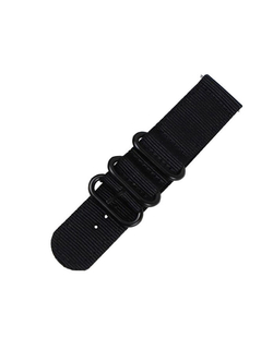 Ремешок QuickRealase 20 мм Nylon Light для Garmin Forerunner 55/245/645, Venu, Venu Sq, Venu 2 Plus, Vivoactive 3, Vivomove (Черный)