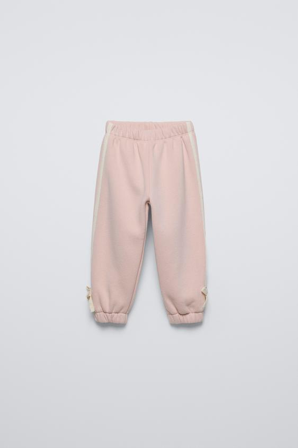 ZARA СПОРТИВНЫЕ БРЮКИ С ПОЯСОМ, ПАСТЕЛЬНО-РОЗОВЫЙ