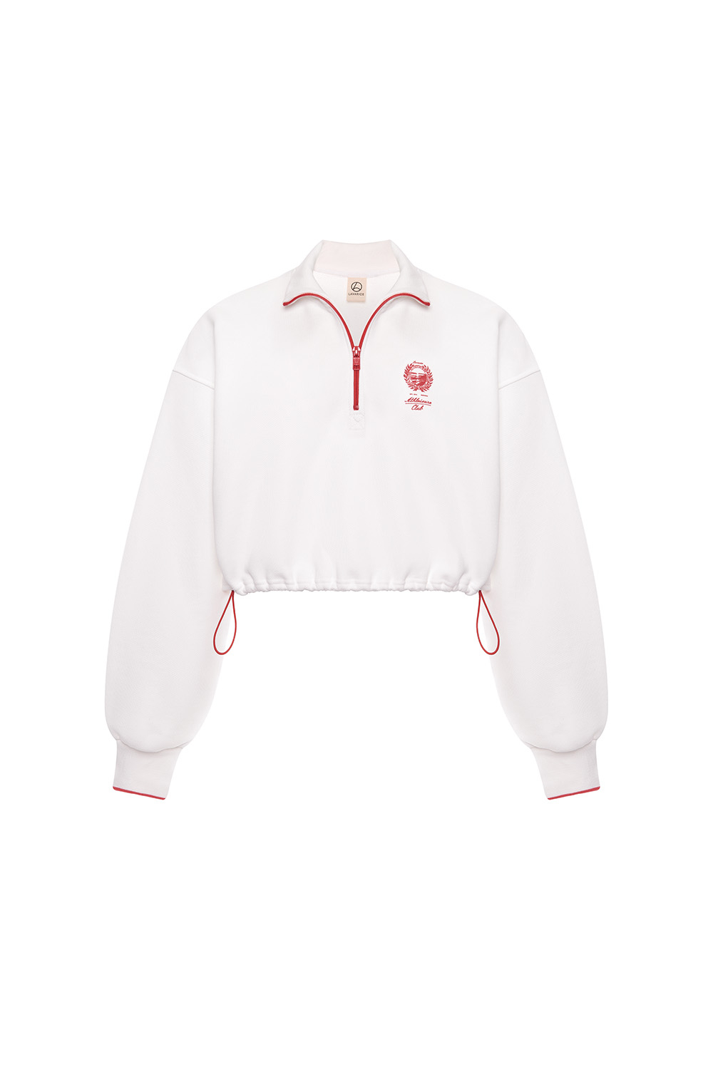 Укороченная толстовка с принтом ATHLEISURE Белый