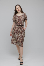 Платье цвет коричневый размер 50