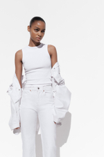 Джинсы trf cropped flare с высокой посадкой