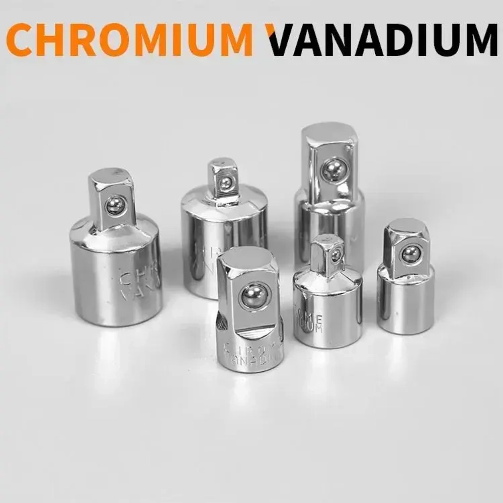 Набор переходников-адаптеров для головок 1/2, 3/8 и 1/4" 6 предмета