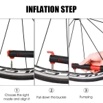 Насос ручной велосипедный West Biking в наборе,YP0711098