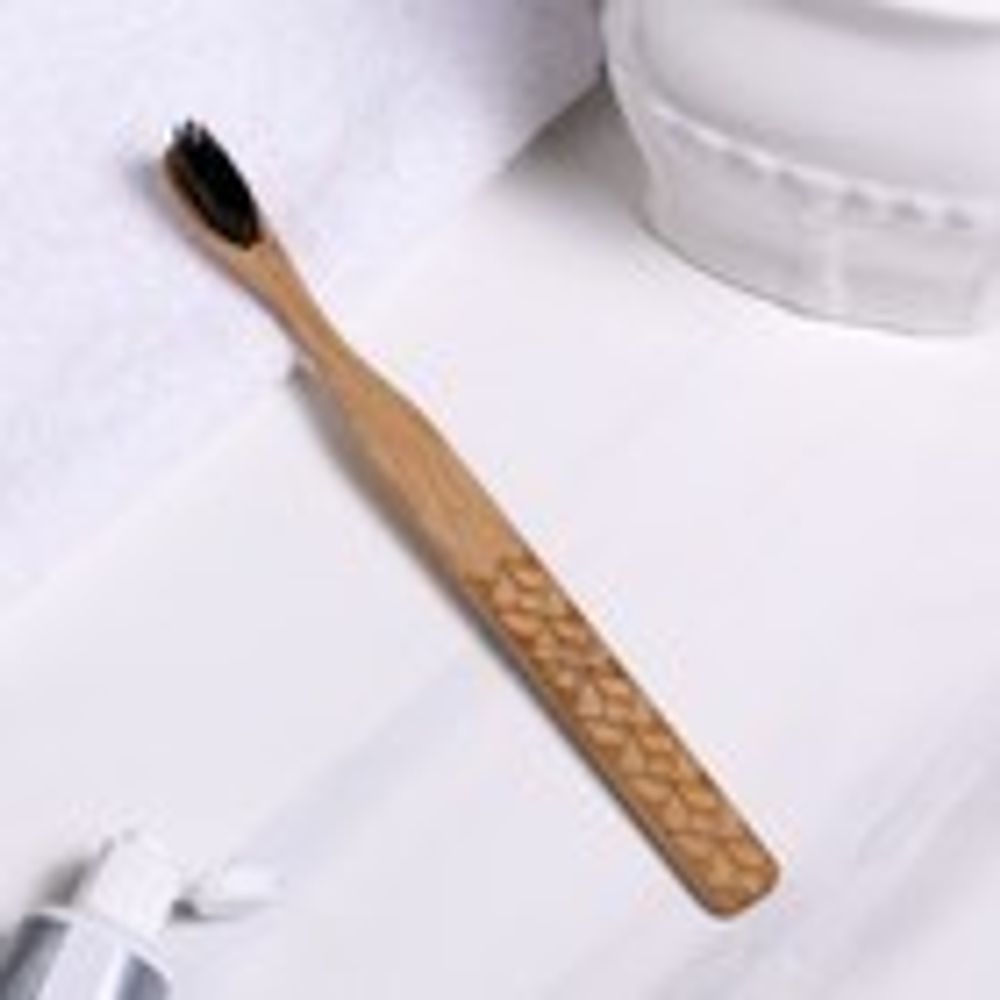 Зубная щетка, бамбук Have a nice day, 18 х 2 х 2 см