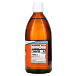 Now Foods Omega-3 Fish Oil lemon 500 ml, Жидкая Омега 3 со вкусом лимона