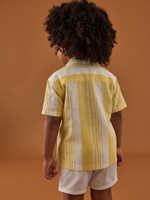 Рубашка с коротким рукавом для мальчика Next AB6-465, Желтый