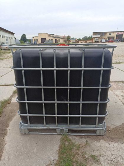 Еврокуб (кубовая емкость) 1000л ЧЕРНЫЙ в обрешетке б/у чистая