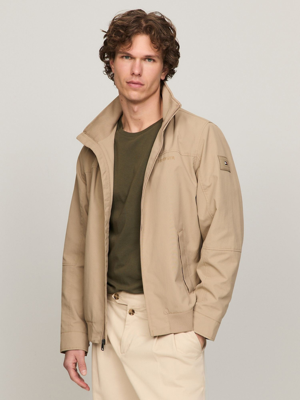 Куртка Tommy Hilfiger Water-Resistant Regatta New Vintage Khaki