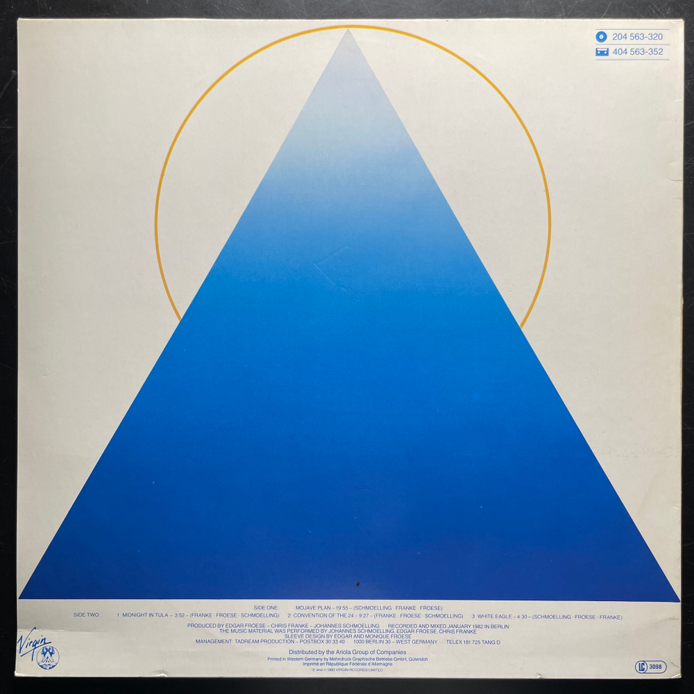 Tangerine Dream ‎– White Eagle (Европа 1984г.)