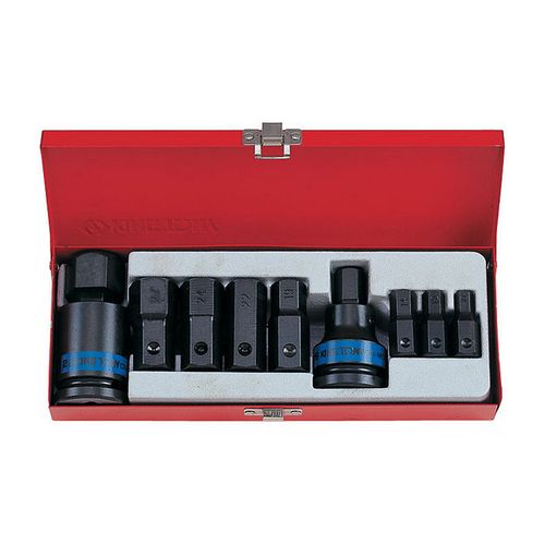 KING TONY (6411MP) Набор ударных торцевых насадок 3/4", HEX, 10-32 мм, 11 предметов