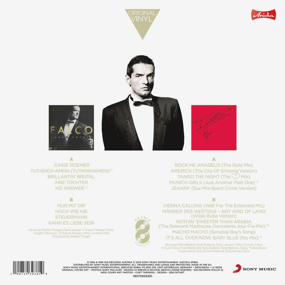 Falco / Original Vinyl Classics: Junge Roemer + Falco 3 (2LP)