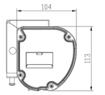 Экран настенный Digis DSTPX-16912-A с электроприводом и растяжками, звукопрозрачный 265x149 см (16:9)