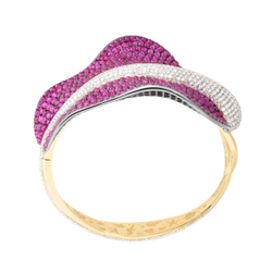 Браслет с Рубинами и Бриллиантами, Br0059-0/1