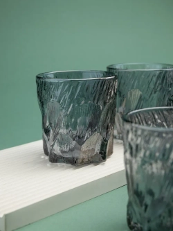 Стаканы для виски, 6 шт. Черный лед, 260 мл.