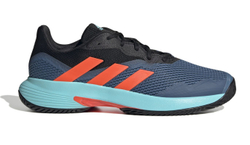 Мужские кроссовки теннисные Adidas CourtJam Control M - black/pulse aqua/altered blue