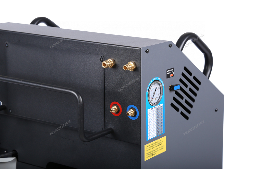 Установка автомат для заправки кондиционеров автобусов с ручным впрыском масла NORDBERG NF39