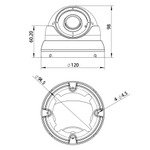 AC-HDV503VA (2.8-12) - купольная 5Мп камера с микрофоном (AoC)