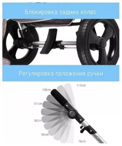 Коляска-трансформер с сумкой 2 в 1 Luxmom 555