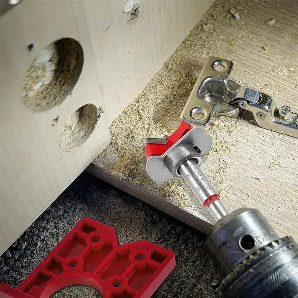 35 мм ,набор направляющих для дверных петель, Мебельный шаблон для разметки фасадных петель