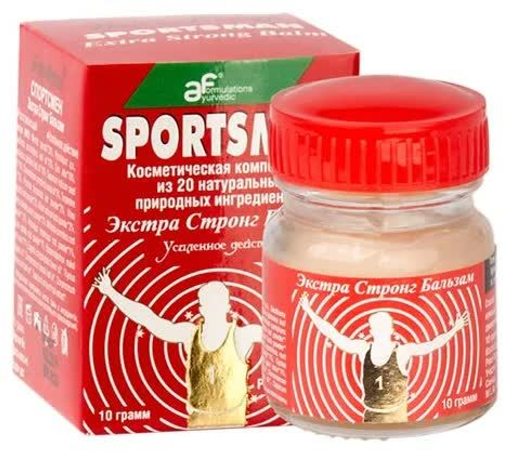 Бальзам Boro Fresh Sportsman Extra Strong Balm Спортсмен (стекл.банка) 10 г