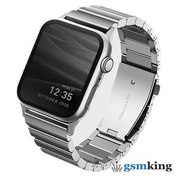Uniq STROVA Premium 304 Stainless Steel Braslet for Apple Watch 42|44|45mm Silver