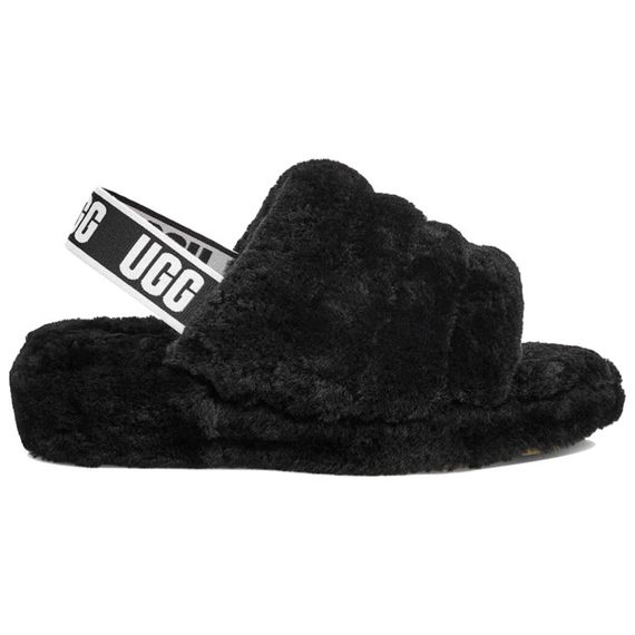 Ugg Fluff Yeah Slide 'Black'
