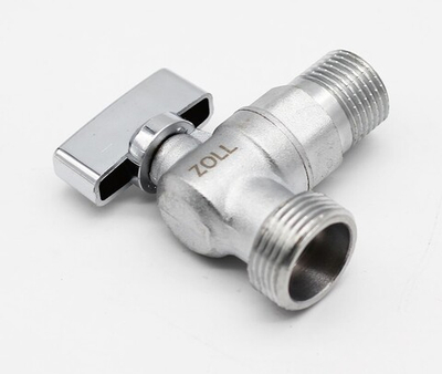 Кран угловой 1/2 х 1/2 матовый  Золл (100/10шт)