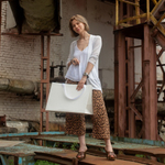 Пакет бумажный, 45x32x24, белый матовый, с вклееной ручкой