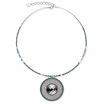 Колье Coeur de Lion Blue-Green-Lilac 5036/10-0754