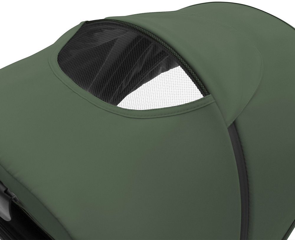Коляска Agex Life 3 в 1 хромированная рама с автокреслом i-Safe Black ALC613 Crocodile (Зеленый)