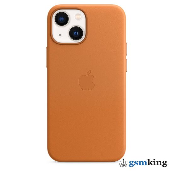 Apple Leather Case with MagSafe iPhone 13 Mini Golden Brown «Золотистая охра» MM0D3ZE/A