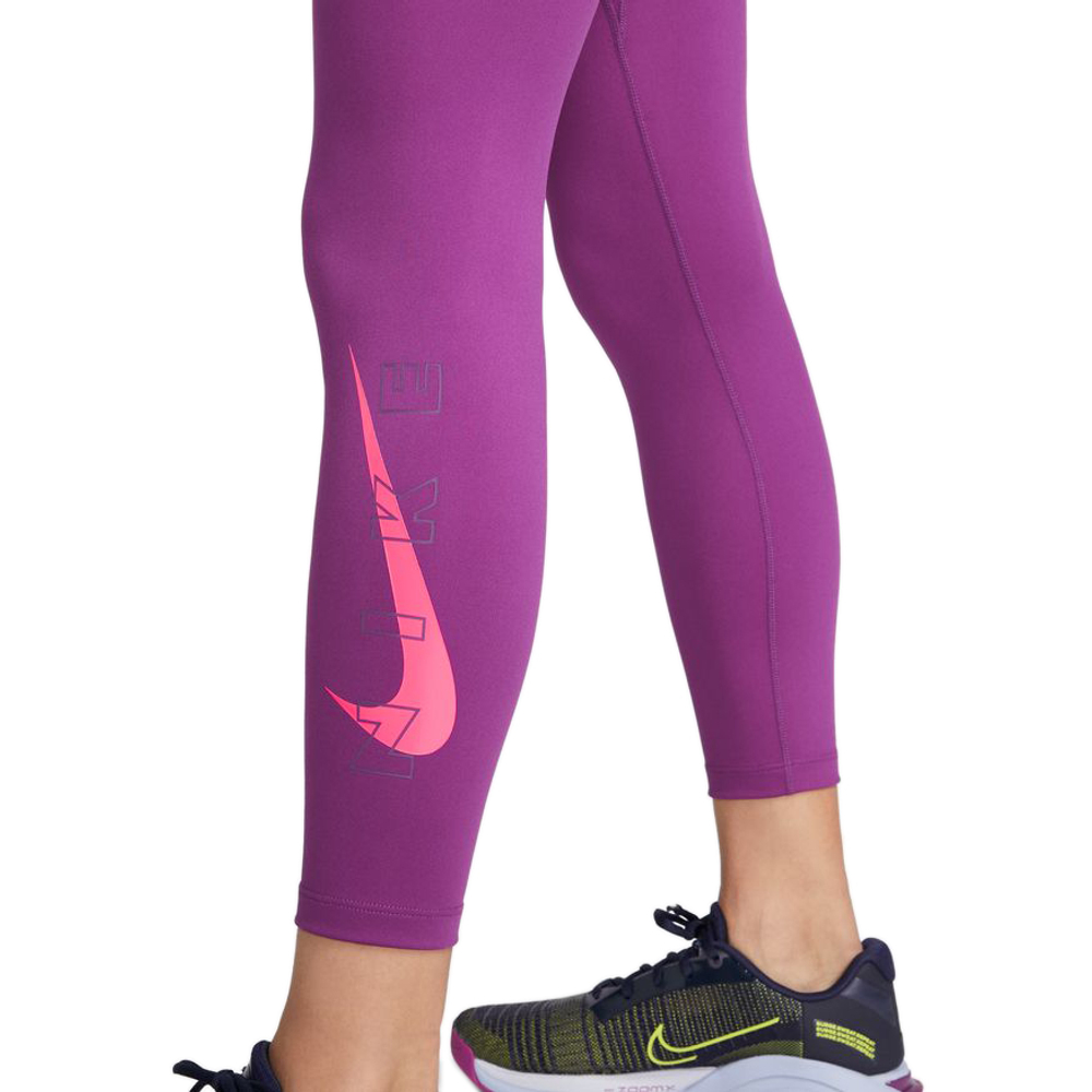 Leginsy Nike Graphic 7/8 Tight - Фиолетовый