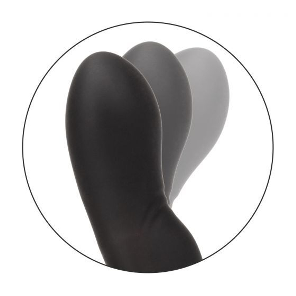 Чёрный вибромассажер простаты Eclipse Rocking Probe - 11,5 см. (Цвет: черный)