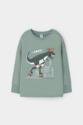 пижама  для мальчика  К 1567/холодная мята,динозавры