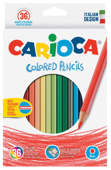 Карандаши цвет. 36цв  Carioca  с точилкой