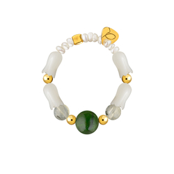 кольцо с нефритом