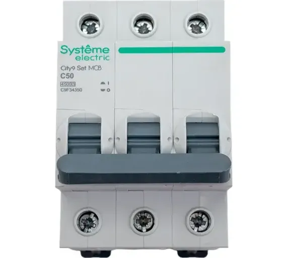 Автомат Systeme Electric City9 Set 3П 50А-С 4,5кА 38051