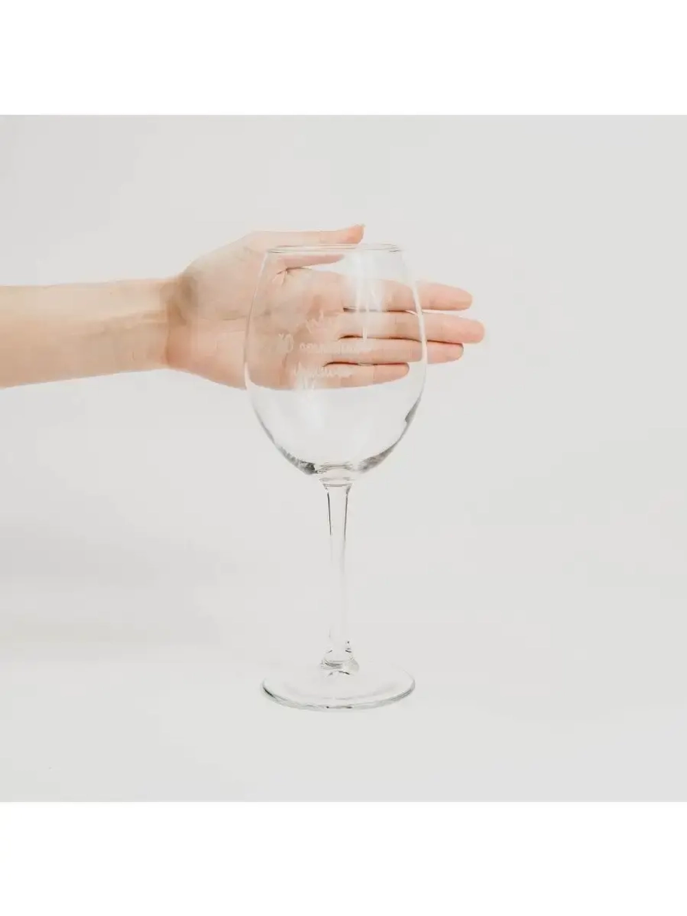 Бокал для вина с гравировкой "50 оттенков красного" 600 мл