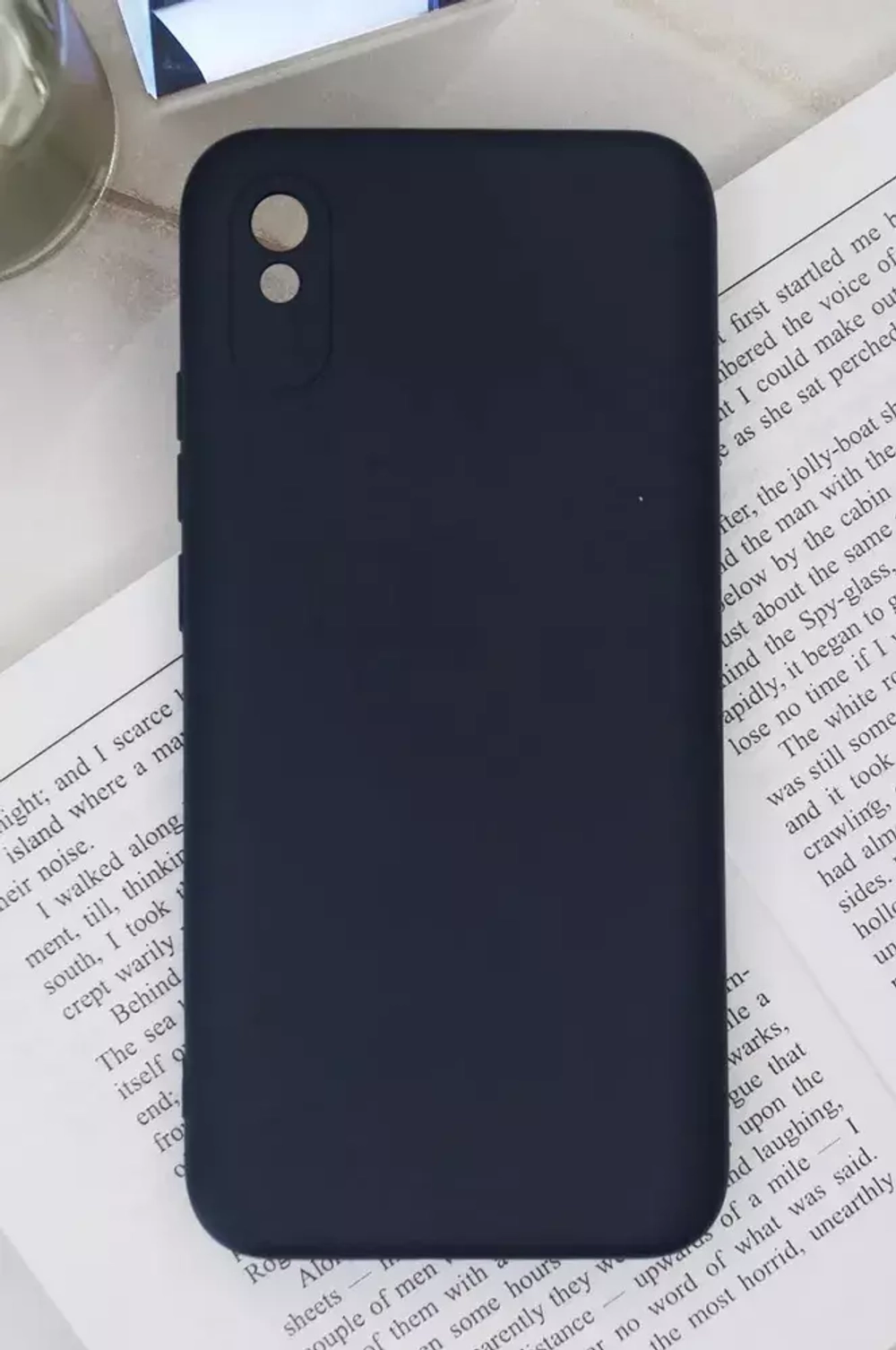 Накладка Xiaomi Redmi 9A силикон матовый Blue Soft Case Zibelino