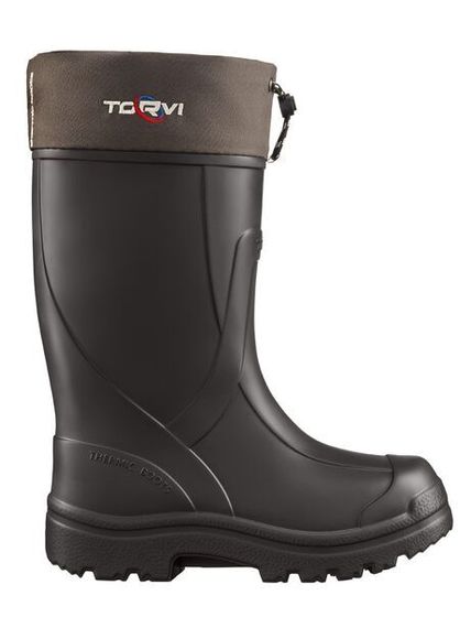 Сапоги муж. с манж. и ткан. утеп. TORVI -45С ЭВА ТЭП черн. р.46-47