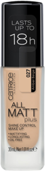 Тональная основа Catrice All Matt Plus Shine Control Make Up - 027 Amber Beige