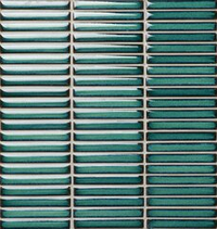 Мозаика из керамогранита Finger pacific blue/Перст тихоокеанский синий (92х12) 284х298х8 мм