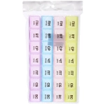 Таблетница - органайзер 28 ячейка «Четыре недельки», цвет как на фото, 21,5*12*2,3см (пакет с подвесом)