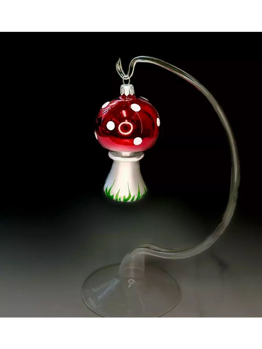 Елочное украшение "Мухомор" 9 см