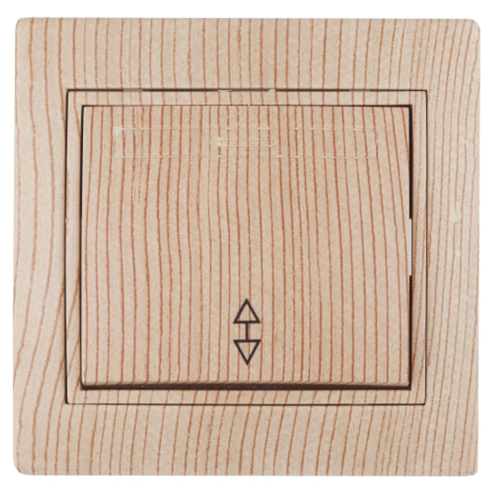 Переключатель Intro Plano 1-103-11 одноклавишный 10А-250В, IP20, СУ, сосна