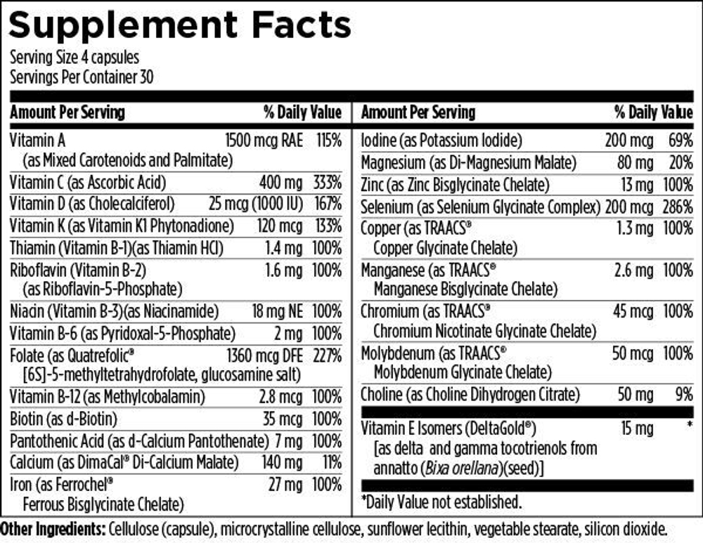 Designs for health Prenatal Pro 120 caps.